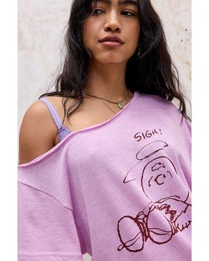 BDG Courtney Snoopy T-shirt - Purple
