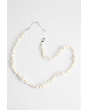 Urban Outfitters Uo Pearl Choker Necklace - Metallic