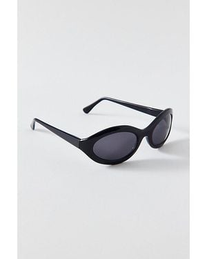 Vintage & ReMADE by UO Vintage By Uo Oval Wrap Sunglasses - Blue