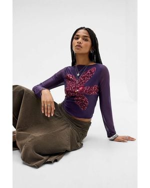 Motel Purple Armali Long Sleeve Top