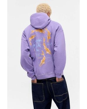 Urban Outfitters Lilac Koi Fish Hoodie - Purple