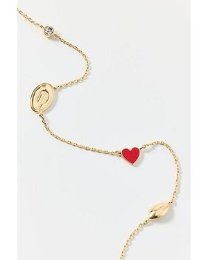 BaubleBar University Of Georgia Spaced Charm Necklace - White