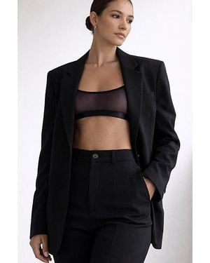 LECHERY Lechery Lustrous Sheer Bralette - Black