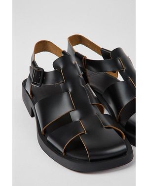 Camper Dana Leather Sandals - Grey