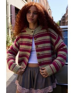 Urban Outfitters Uo Hudson Cardigan Xs At - Red