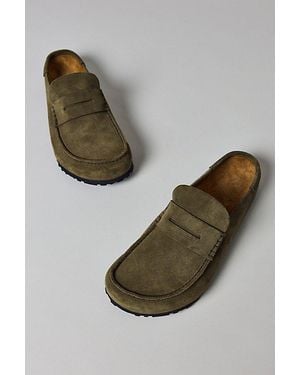 Birkenstock Naples Wrapped Suede Loafer - Metallic