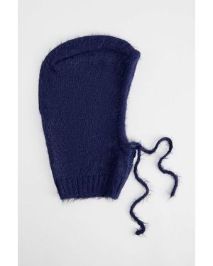 Urban Outfitters Uo Clover Fluffy Knit Hood - Blue