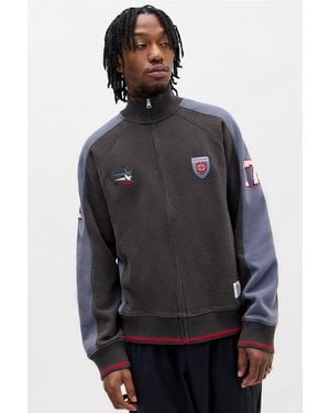 iets frans... Black & Grey Panel Track Top