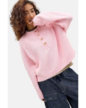 BDG Henley Jumper - Pink
