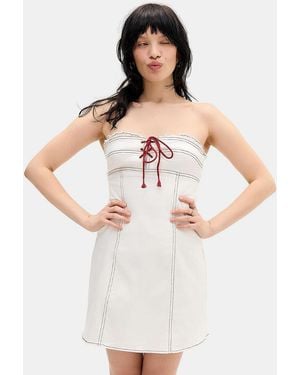 BDG Surfs Up Mini Dress - White