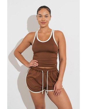 Vitaly Motive Racer Tank Top - Brown