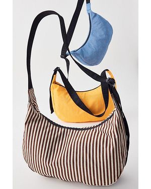 BAGGU Small Nylon Crescent Bag - Blue