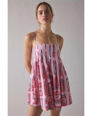 BDG Smooth Sailing Mini Dress - Red