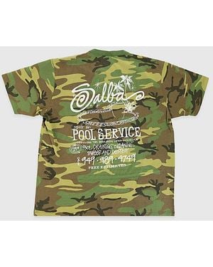 Stussy Pool Service Pigment Dyed Tee - Green