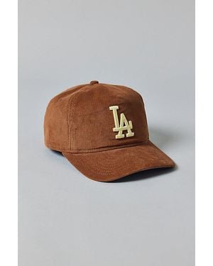 KTZ Mlb Los Angeles Dodgers Cord Golfer Hat - Brown
