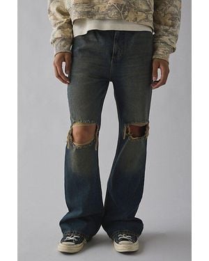 BDG Kenny Destructed Flare Jean - Gray