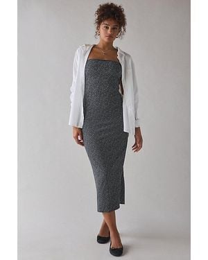 Urban Outfitters Uo Nora Jersey Knit Tube Midi Dress - Gray