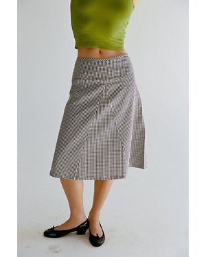 RAT BOI Keyhole Midi Skirt - Gray