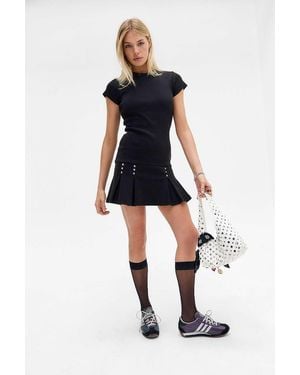 The Ragged Priest Transit Studded Mini Dress - Black