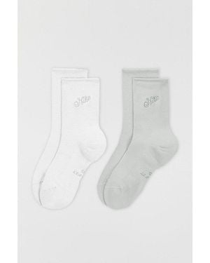 Nike Everyday Elevated Crew Socks 2-Pack - White
