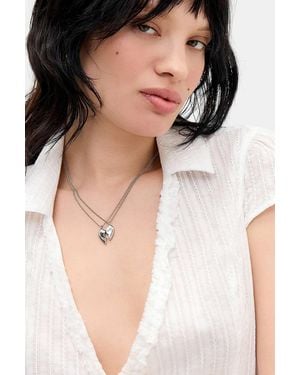 Silence + Noise Silence + Noise Broken Heart Necklace 2-pack - Natural