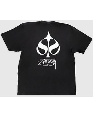 Stussy Spade Tee Pigment Dyed T-Shirt Top - Black