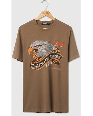 Junk Food Budweiser King Of Beers Eagle Tee - Brown