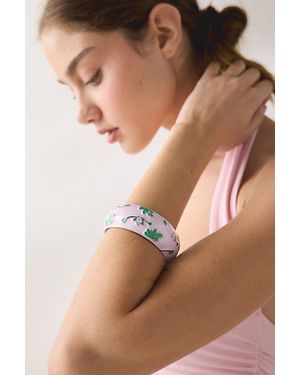 Urban Outfitters Jane Enamel Wide Bangle Bracelet - Grey