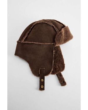Urban Outfitters Uo Brown Faux Suede Trapper Hat