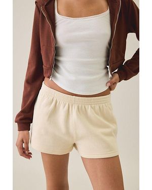 Out From Under Beach Bum Micro Sweat Shorts - Natural