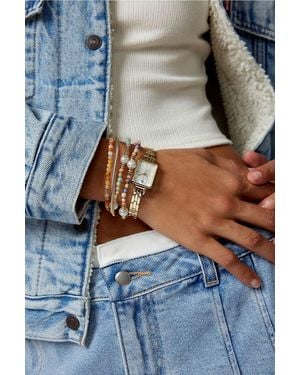 Urban Outfitters Classic Metal Rectangle Watch - Grey