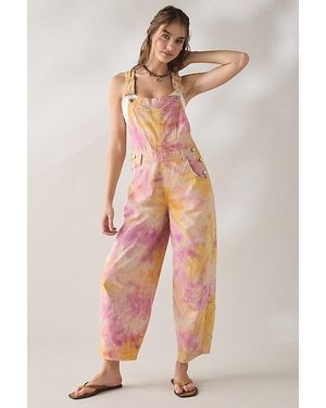 BDG Rih Cotton Canvas Extreme Barrel-Leg Overalls Pant - Multicolor