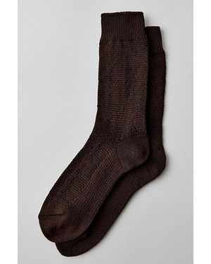 LE BON SHOPPE Modal Eyelet Socks - Black
