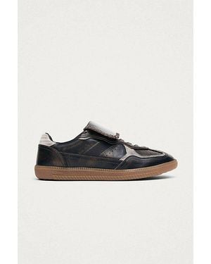 Alohas Tb.490 Club Vinyl Vintage Effect Leather Sneakers - Black