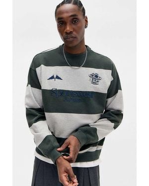 iets frans... Stripe Sports Sweatshirt - Grey