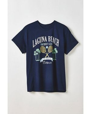 Urban Outfitters Laguna Beach Racquet Club Graphic Tee - Blue