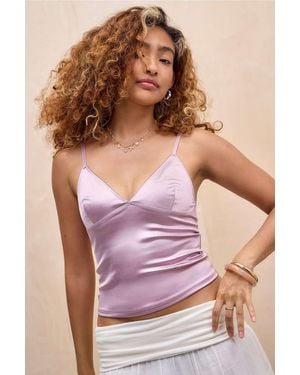 Out From Under Je T'aime Shine Cami - Purple