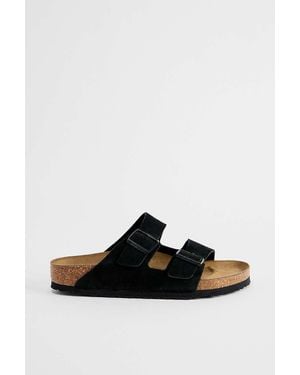 Birkenstock Black Arizona Suede Sandals