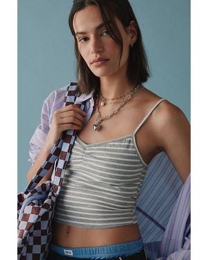 Out From Under Bec Pinch Front Fitted Cami - Blue