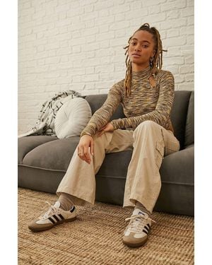 BDG Ecru Y2k Low Rise Cargo Trousers - Brown