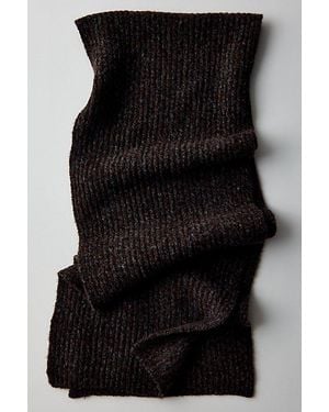 Urban Outfitters Ribbed Knit Scarf - Black