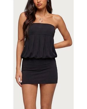 Edikted Alannah Backless Strapless Mini Dress - Blue