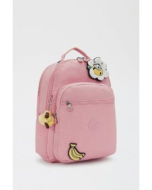 Kipling Minions Seoul Lap 17" Laptop Backpack - Pink