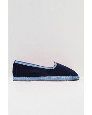 Flabelus Velvet Slipper - Blue