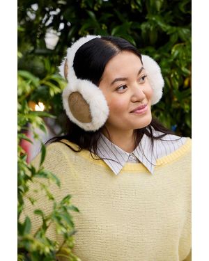 Urban Outfitters Uo Fluffy Faux Suede Earmuffs - Green