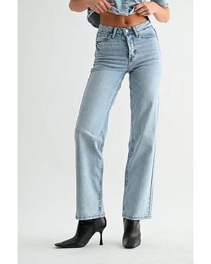 Jemina Denim High Rise Straight Jean - Blue