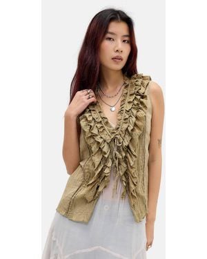 Kimchi Blue Clara Military Blouse - Green