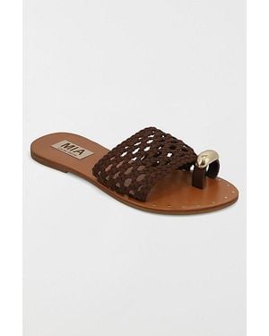 MIA Mia Tiva Woven Toe Ring Sandal - Brown