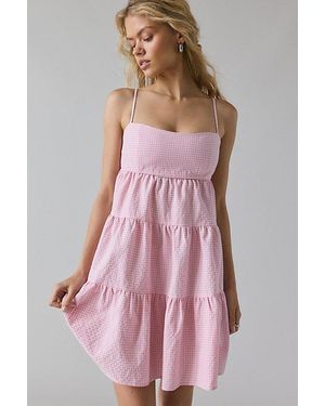 Kimchi Blue Zosia Tiered Babydoll Mini Dress - Pink