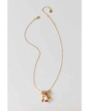 BaubleBar Peanuts Charm Necklace - White